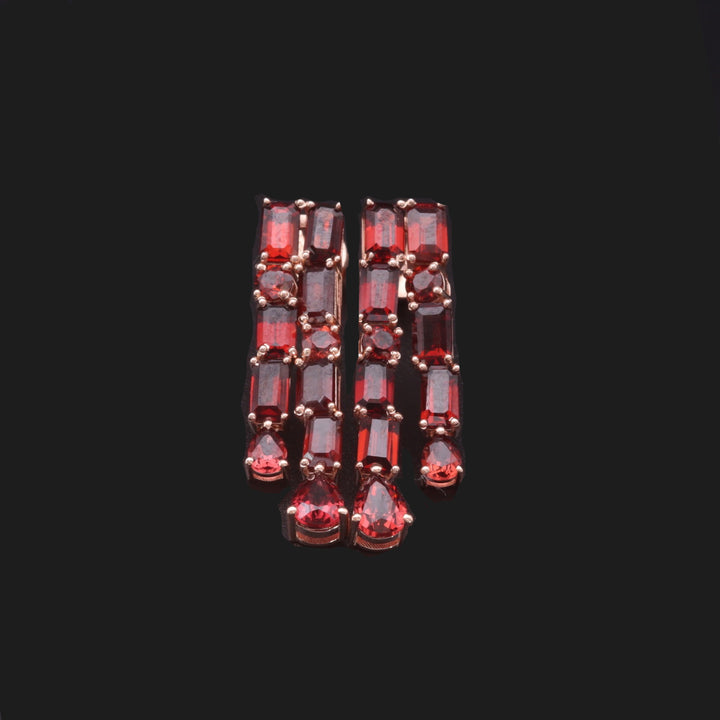 Empress Garnet Earring