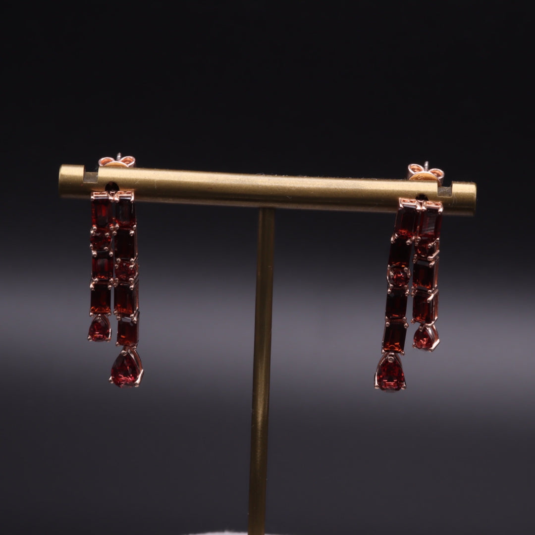 Empress Garnet Earring